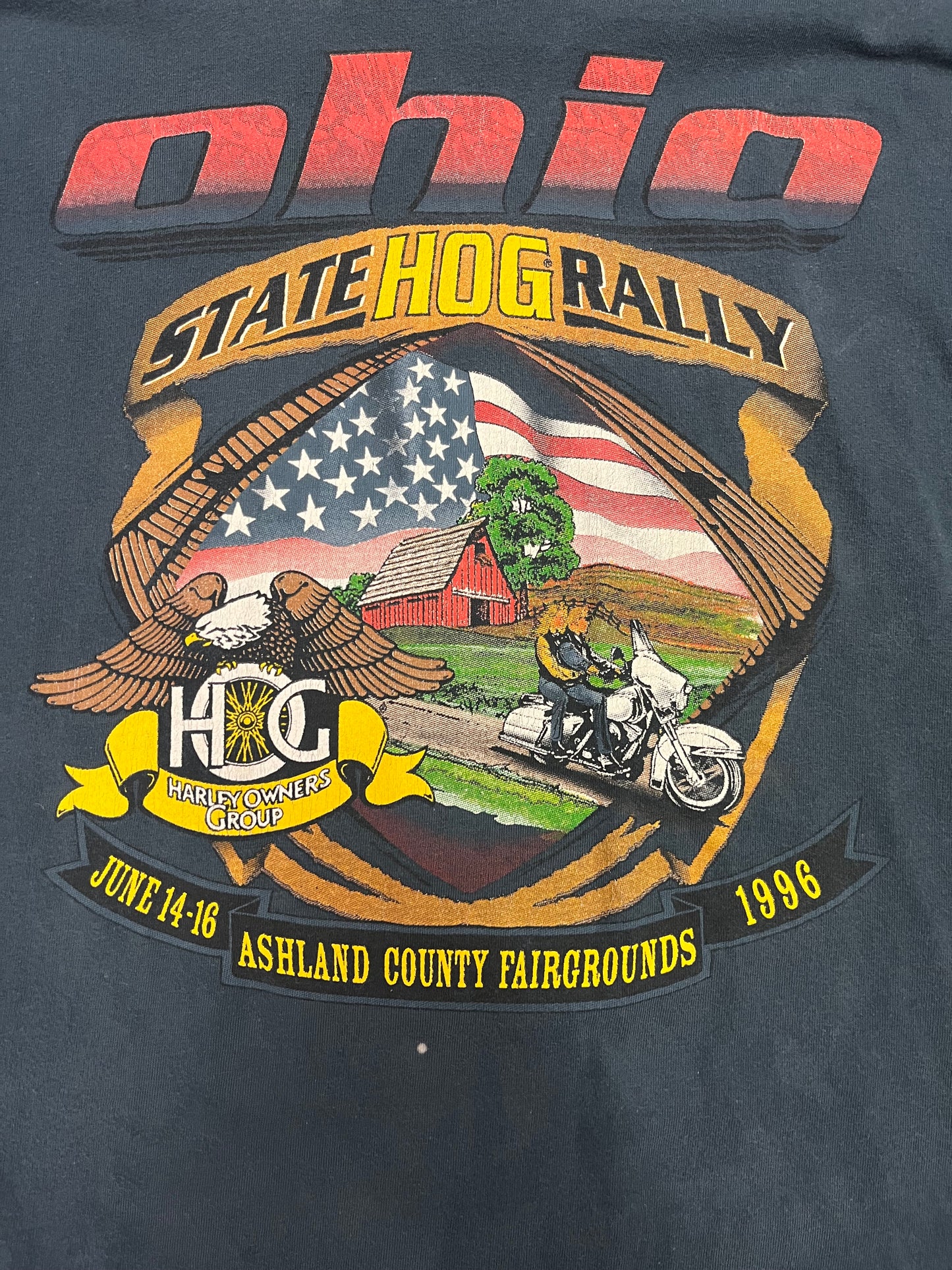 Vintage 1996 Ohio State Hog Rally Tee