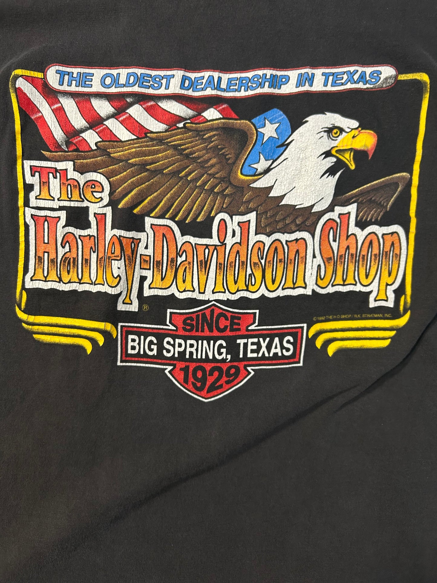 Vintage 1992 Harley Davidson Real Men Wear Black Tee