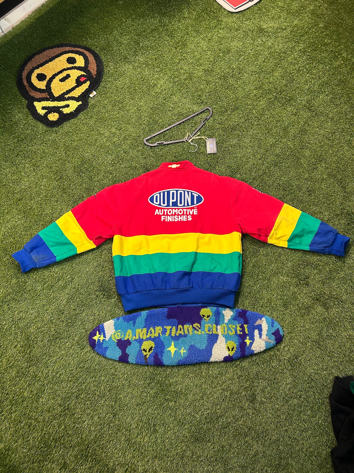 Vintage Jeff Hamilton DuPont Automotive Finishes NASCAR Rainbow Jacket