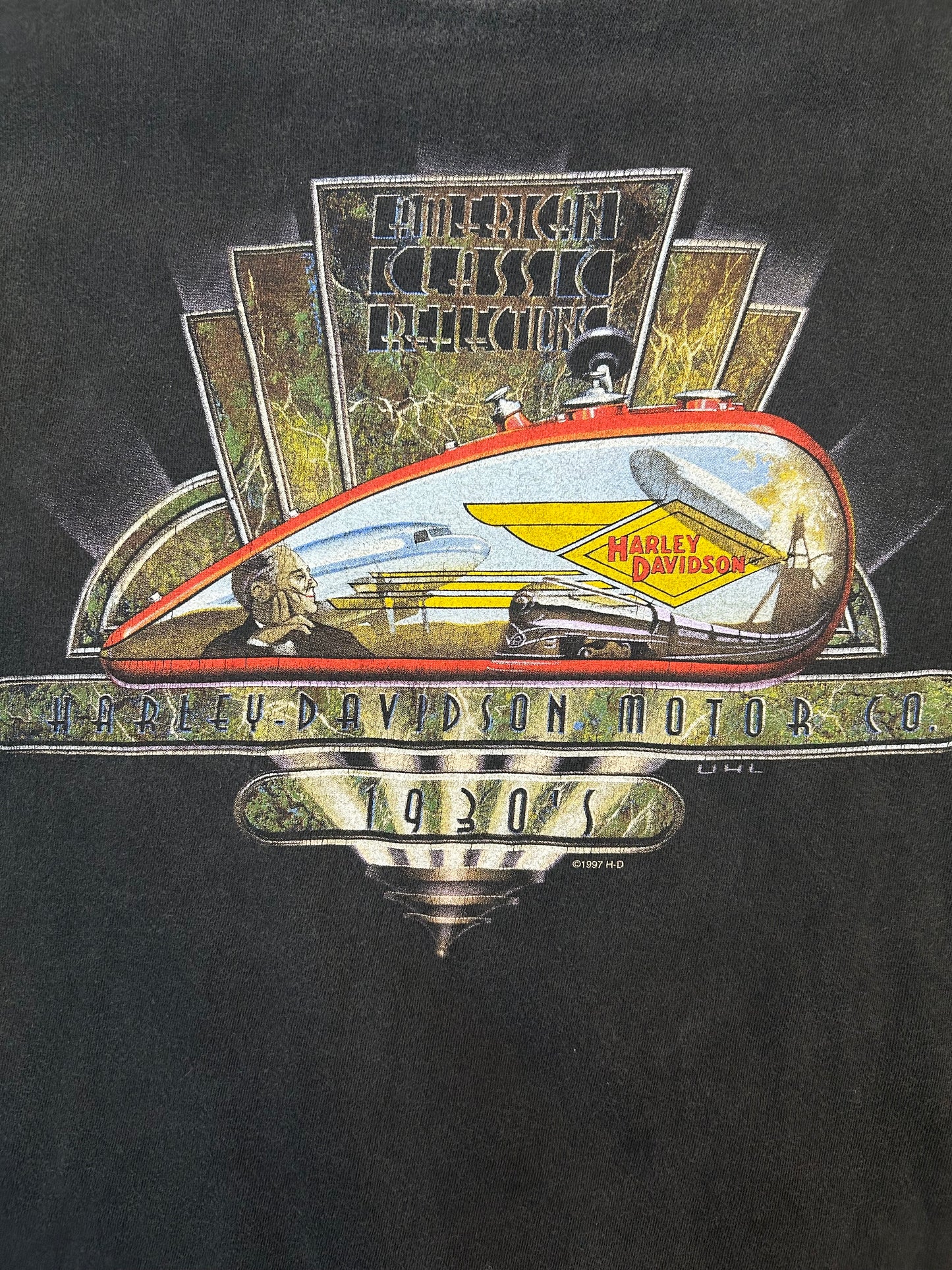 Vintage 1997 Harley Davidson Wheels Through Time CutOff