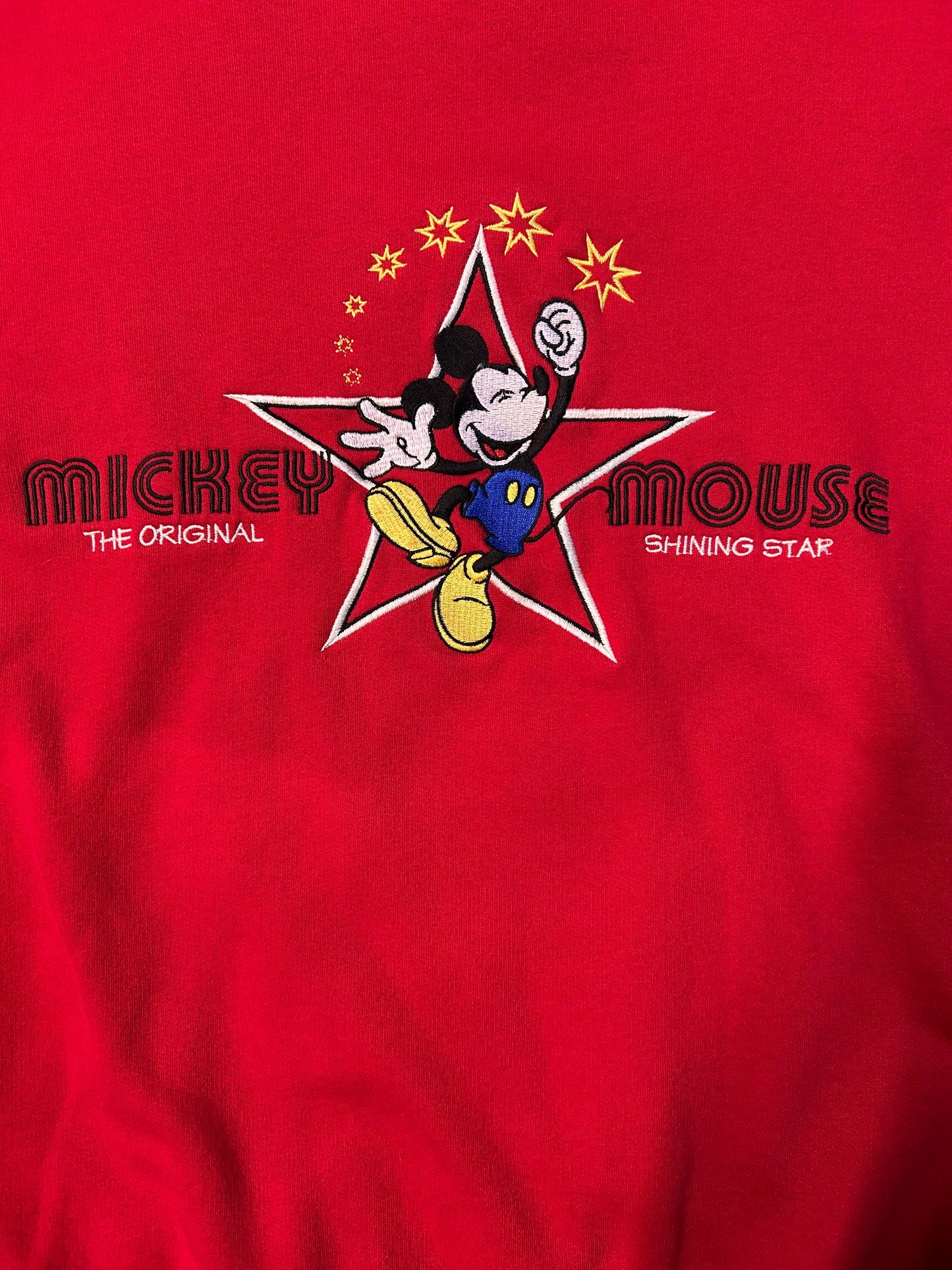 Vintage 90s Mickey Mouse The Original Shining Star Crewneck