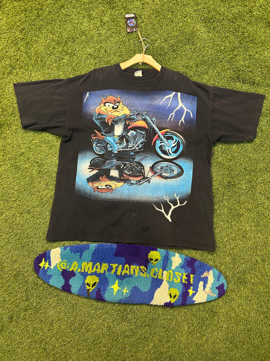 Vintage 90s Tasmania Devil Biker Tee