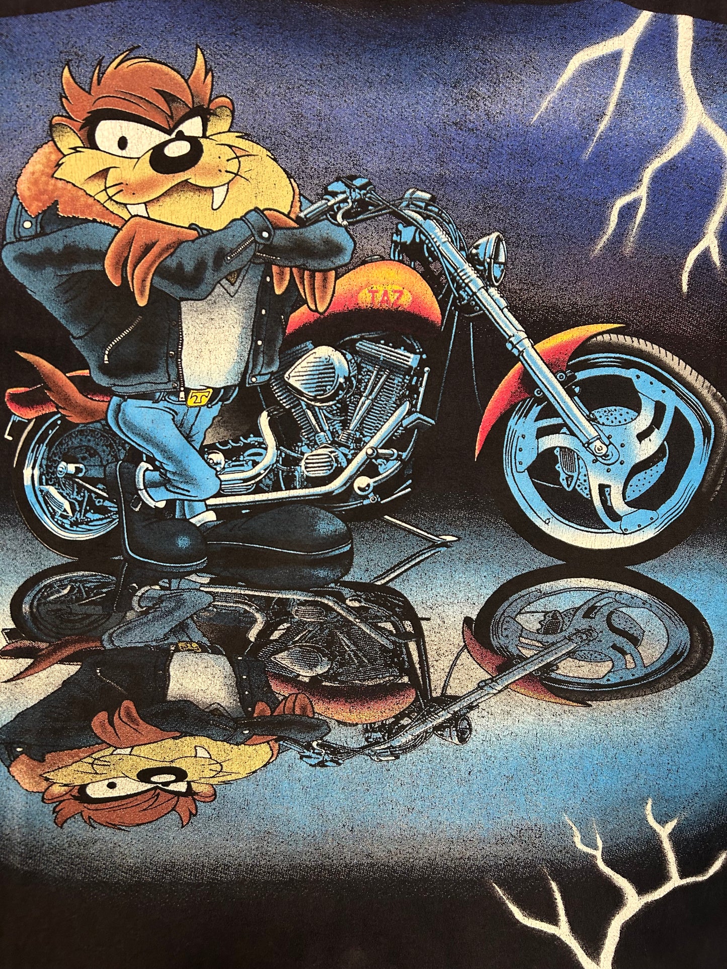 Vintage 90s Tasmania Devil Biker Tee