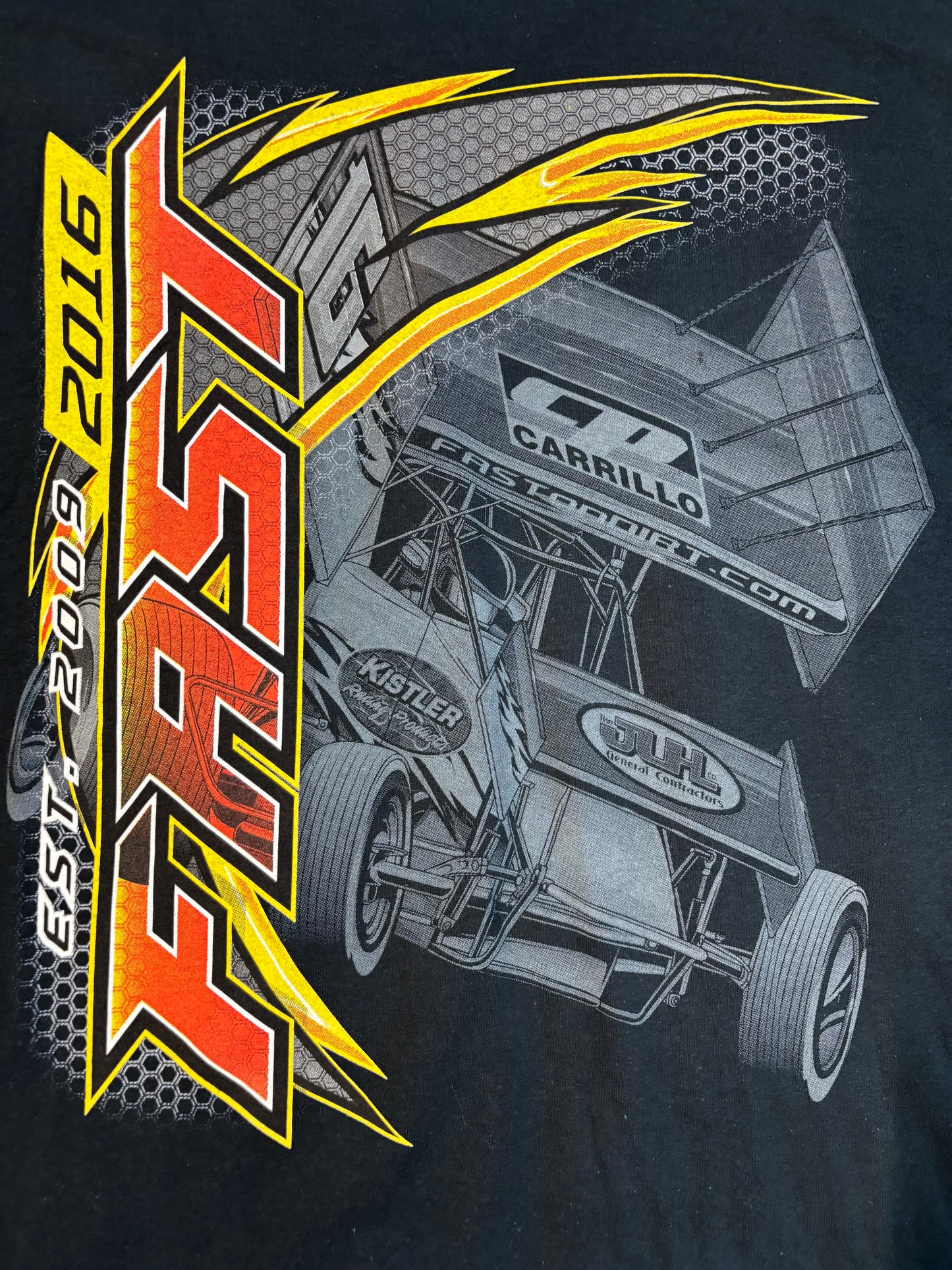 2016 Kistler Racing Products Sprint car T-Shirt Size 3XL Gildan ultra cotton tag