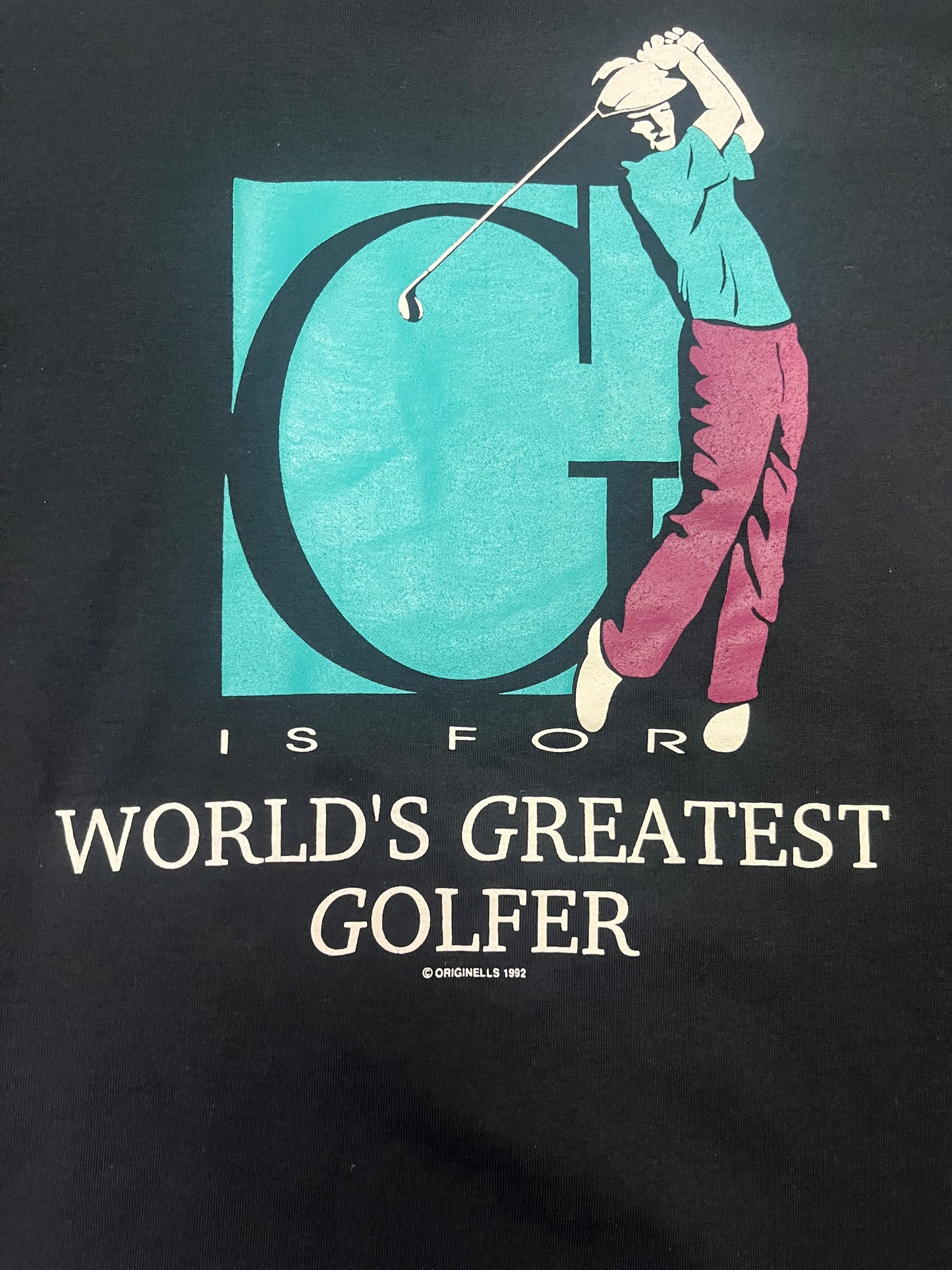 Vintage 1992 Worlds Greatest Golfer Tee