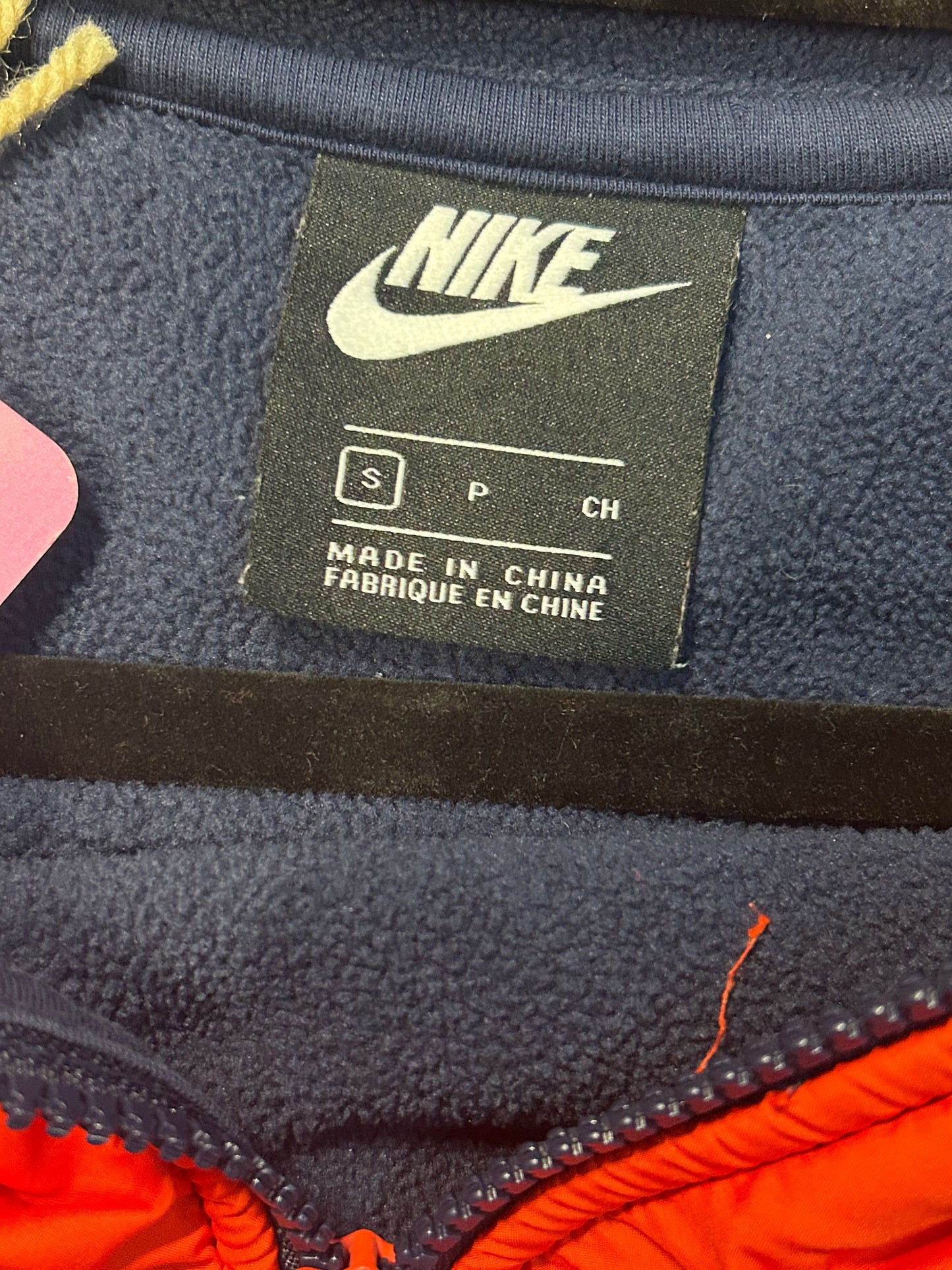 Y2K Orange & Blue Nike Sweater Jacket