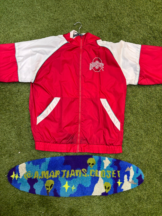 Vintage Red & White Starter Ohio State Windbreaker 90’s Jacket