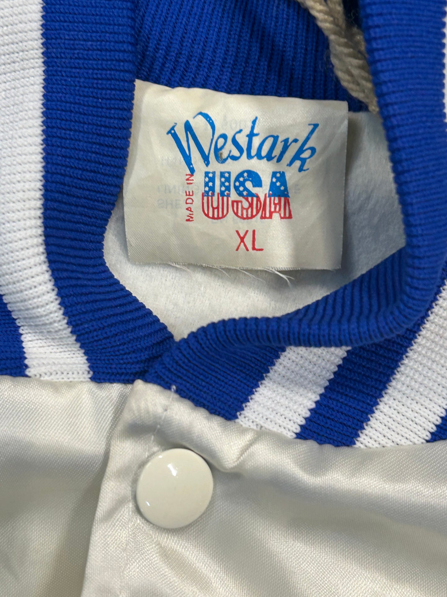 Vintage Miller Lite White Bomber Jacket