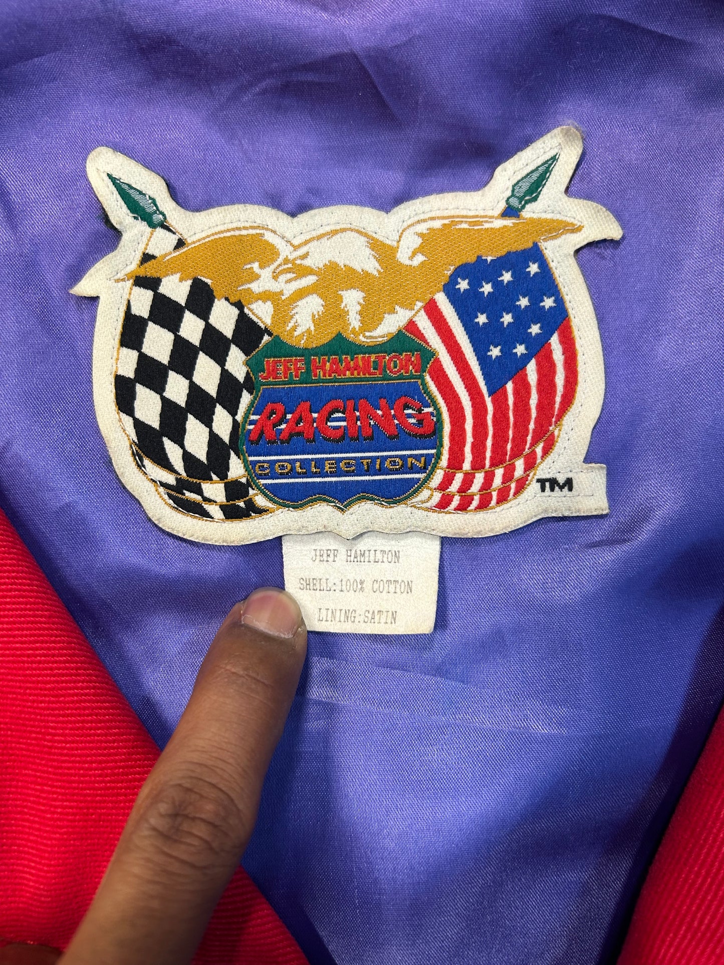 Vintage Jeff Hamilton DuPont Automotive Finishes NASCAR Rainbow Jacket