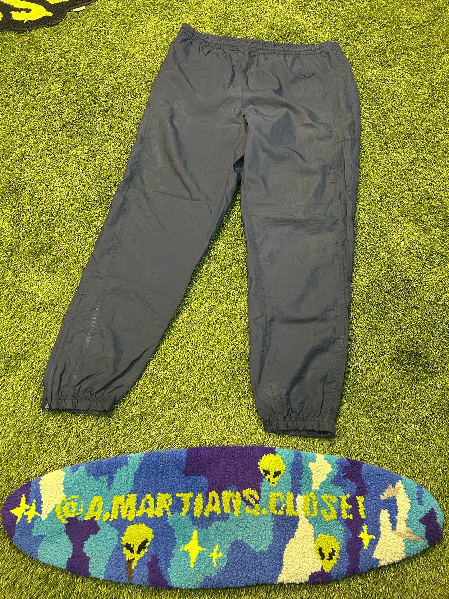 Vintage 90s Reebok Navy Blue Windbreaker Sweatpants