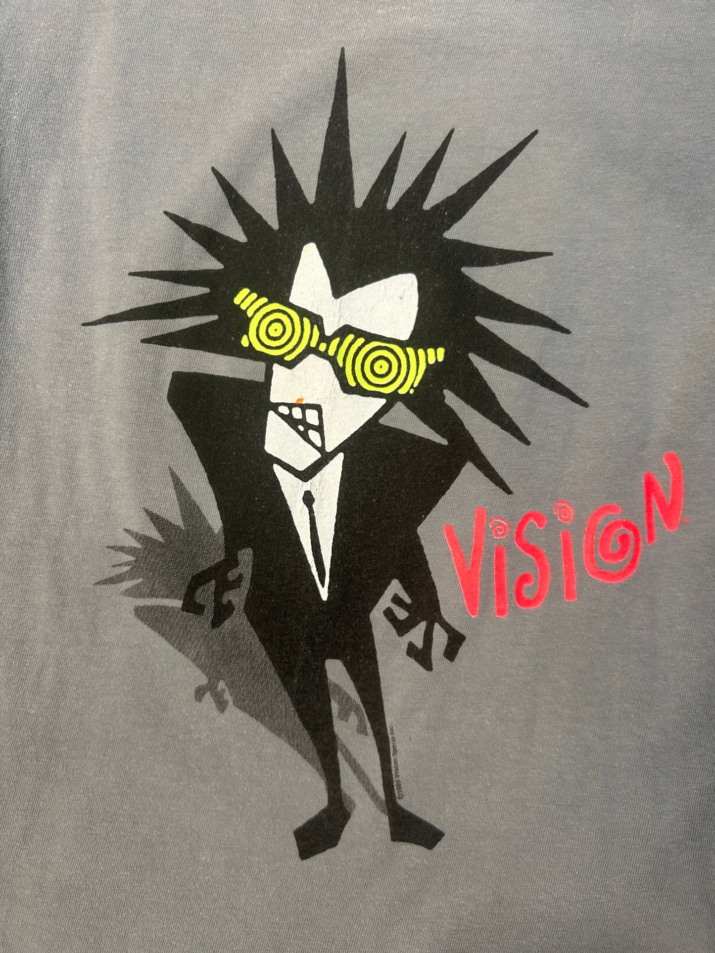 Rare Vintage 1989 Vision Streetwear Skateboard Pychos Family Tee