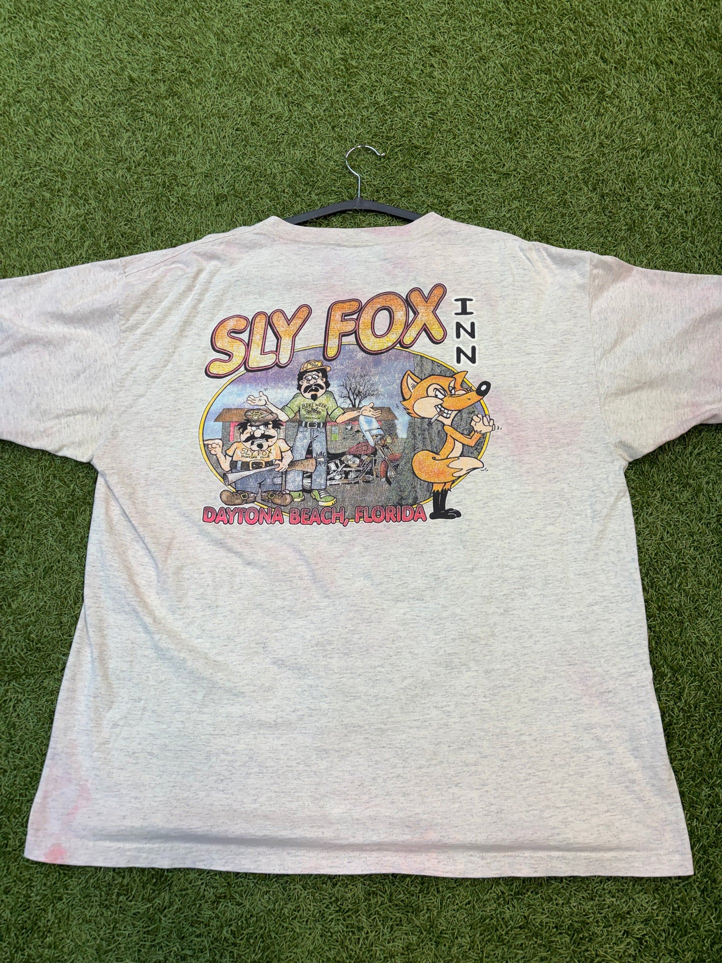 Vintage Heather Gray Tee Sly Fox Inn