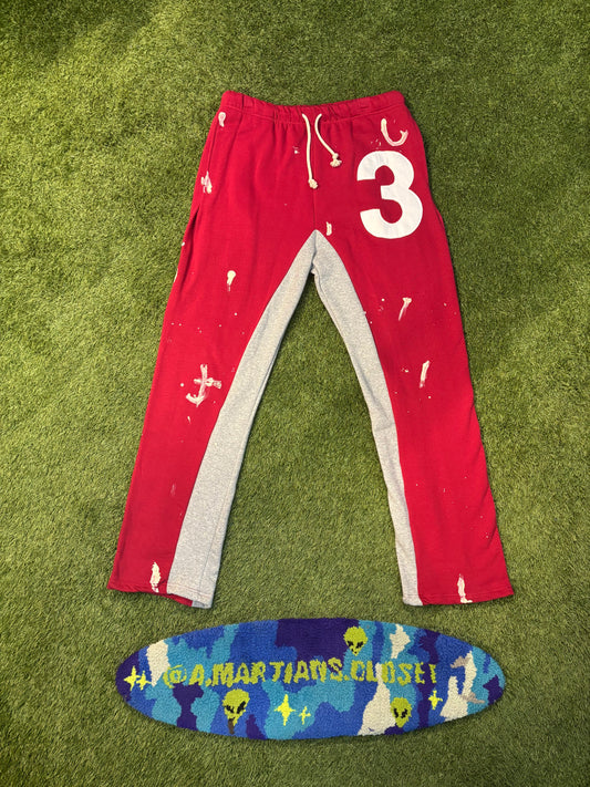 MNML 3 Patch Contrast Red Sweatpants