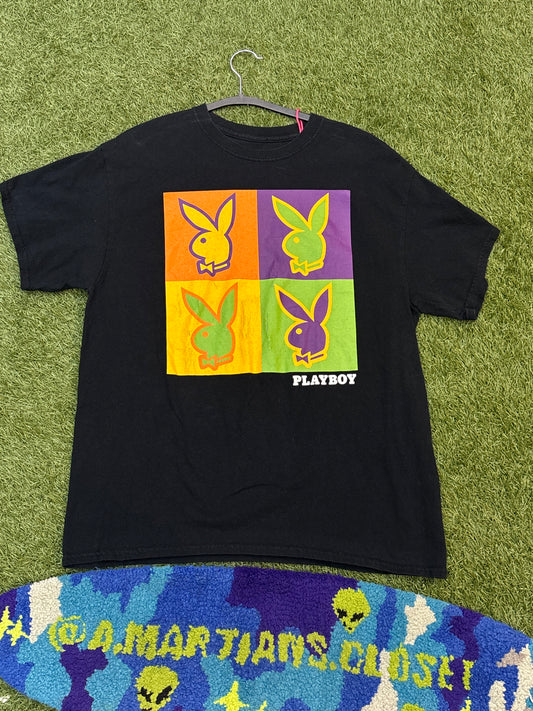 Y2K Playboy Colorblock Tee