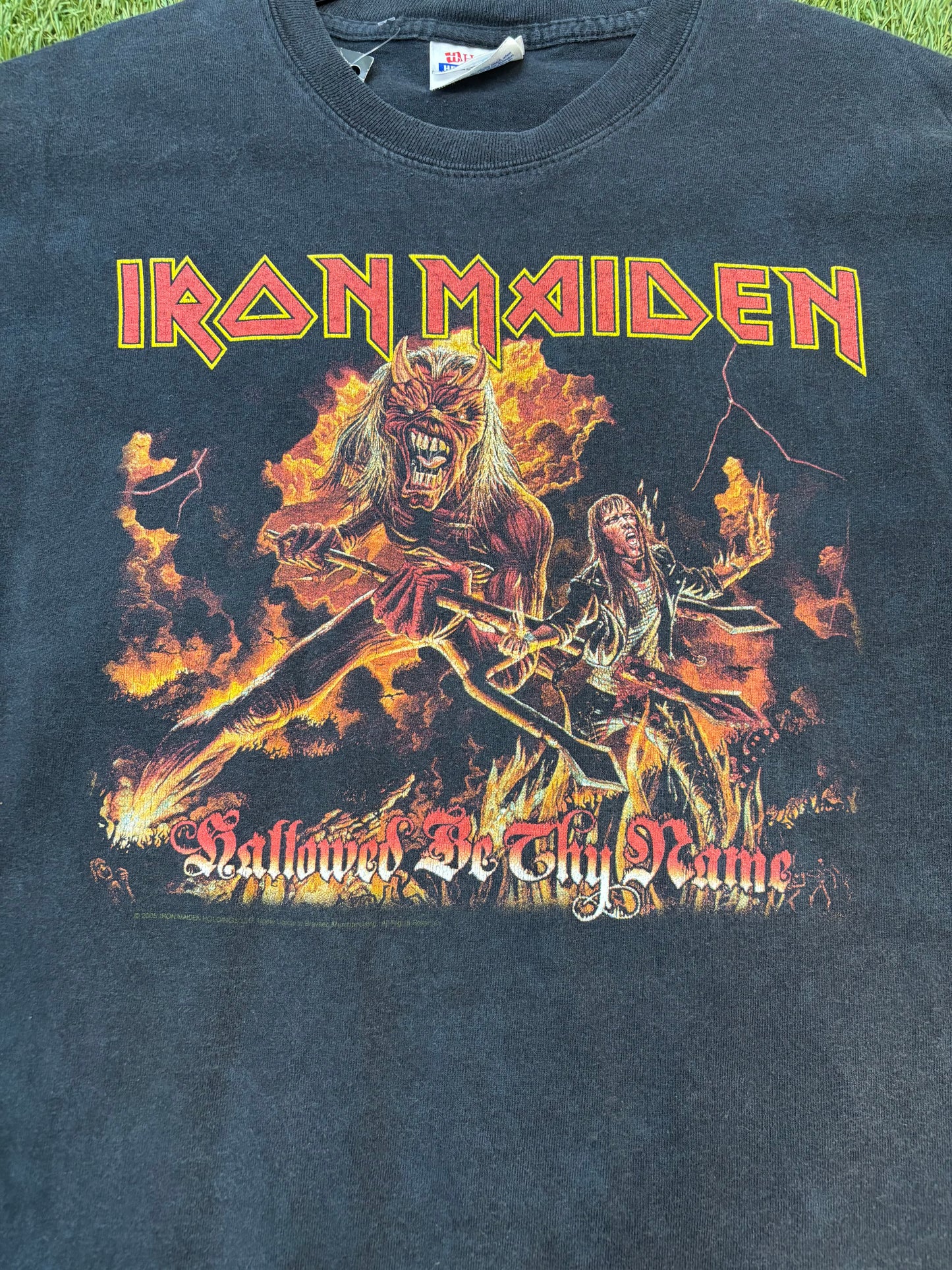 Iron Maiden Hallowed Be Thy Name Vintage Tee