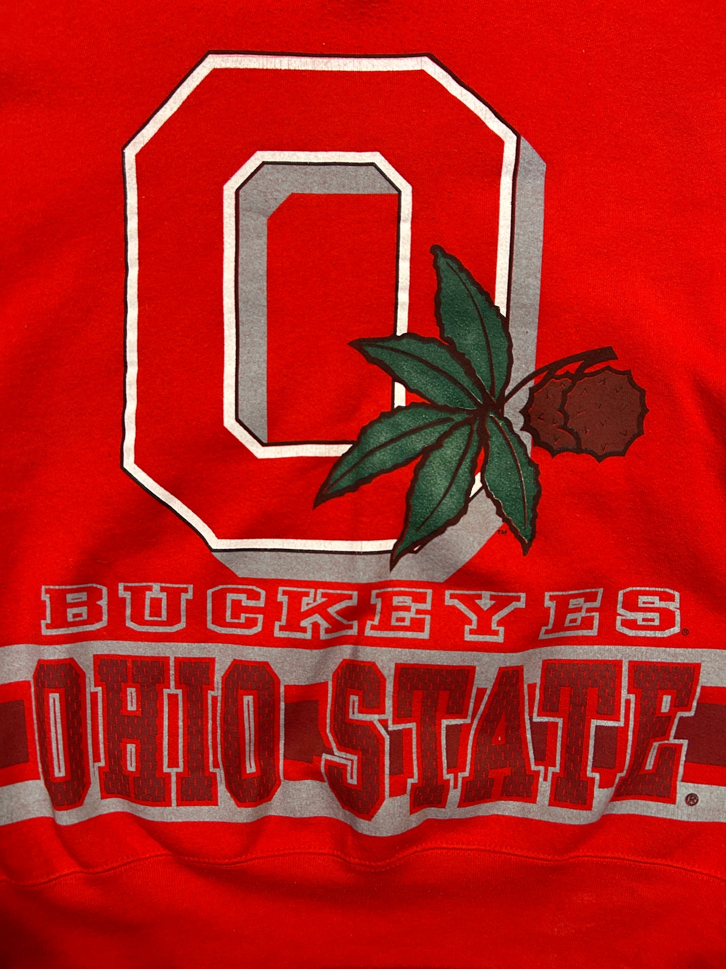 Vintage 90s Salem Ohio State Buckeyes Crewneck Front & Back Hit