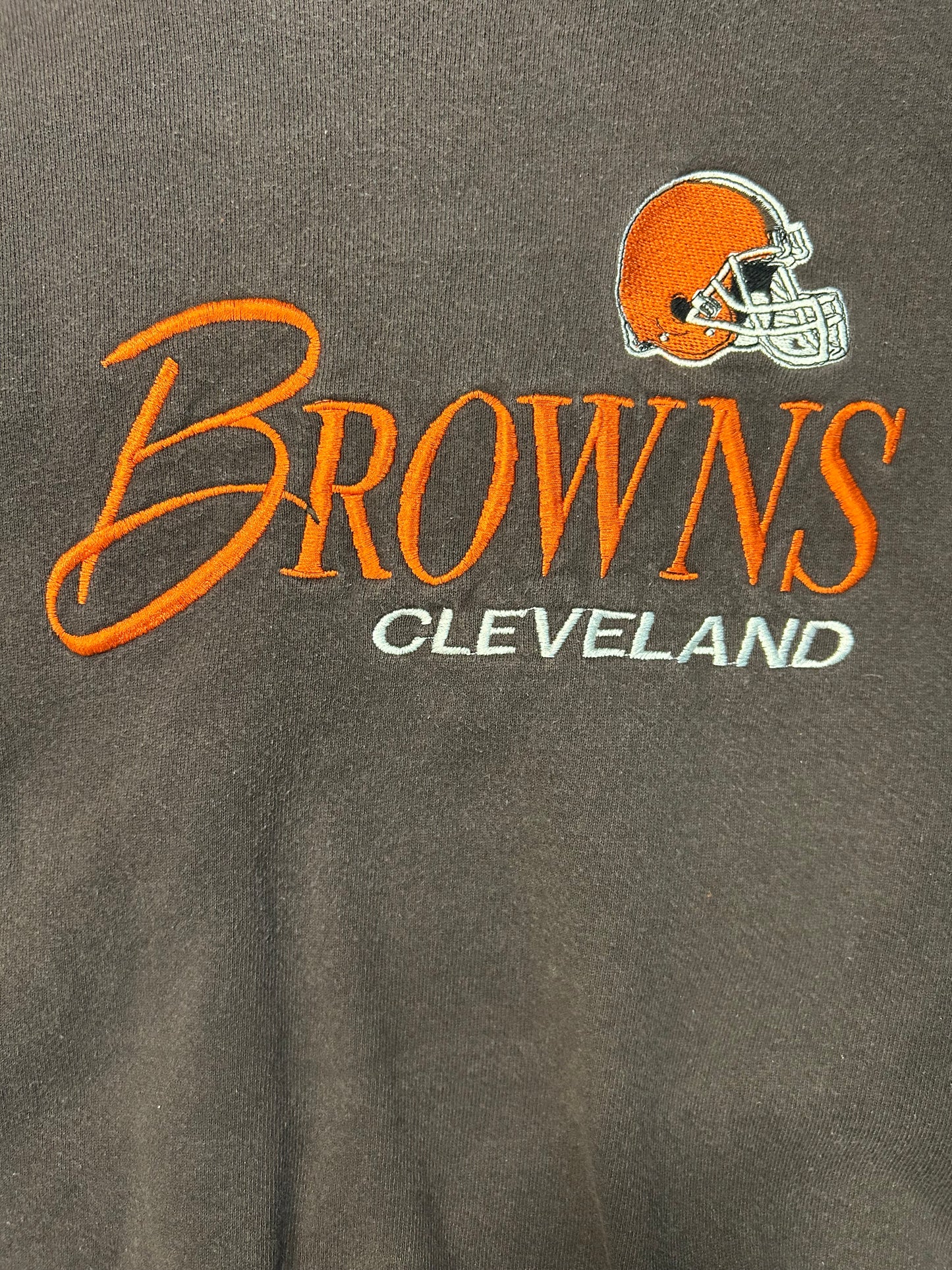 Vintage Logo Athletics Cleveland Browns EmbroideredCrewneck