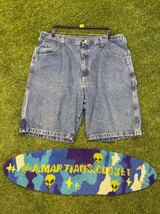 Wrangler Blue Jean Shorts Carpenter Style Size 40