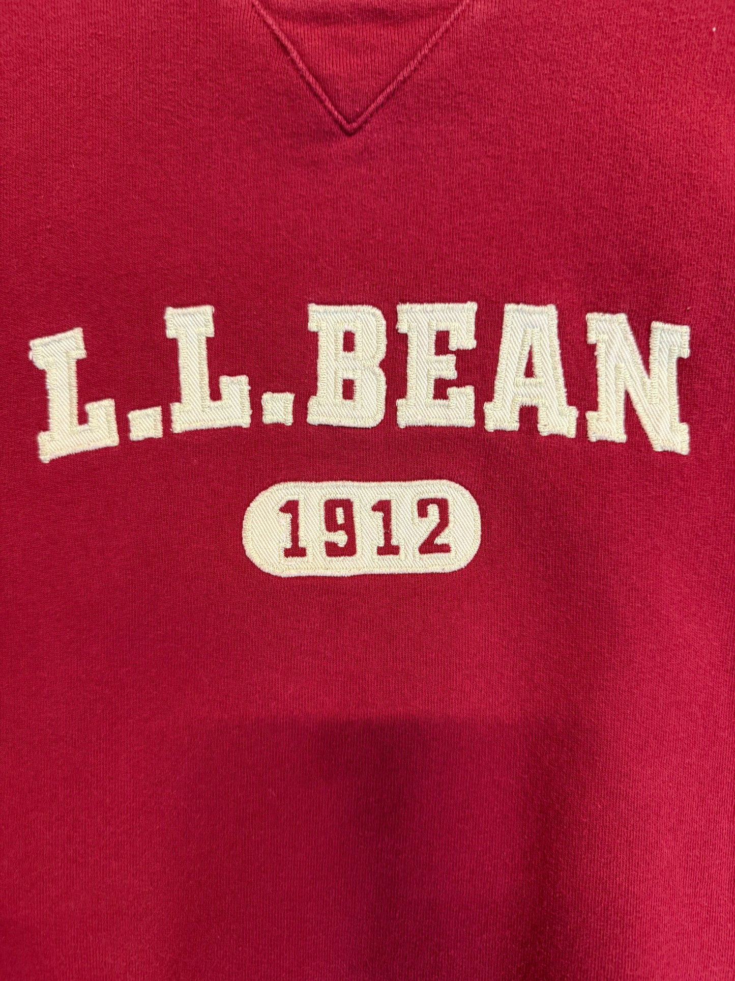 LL Bean Burgundy Crewneck