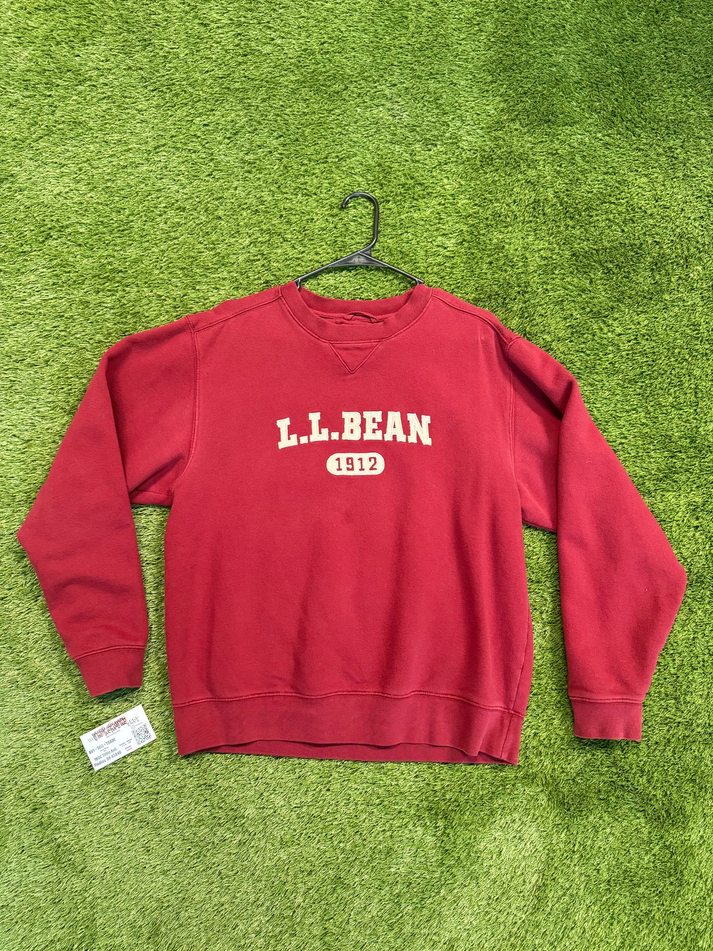 LL Bean Burgundy Crewneck