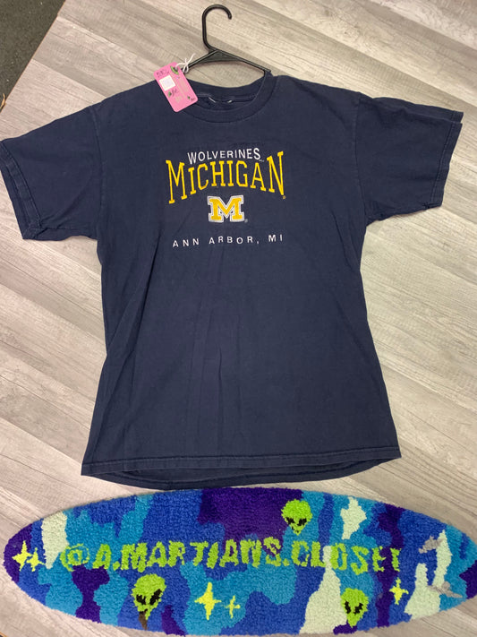 Vintage Michigan Wolverines Ann Arbor Embroidered Tee