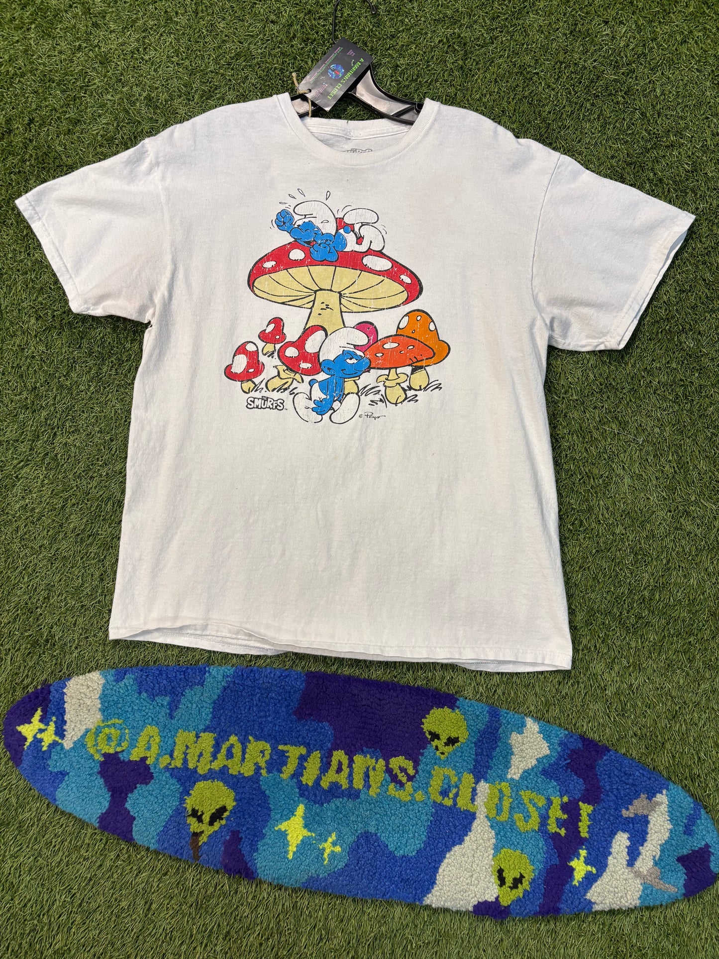 New Age Smurfs White Tee