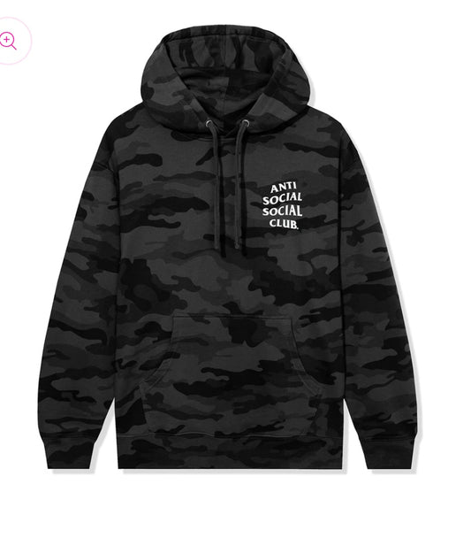 Anti Social Social Club Mind Games Hoodie(Black Camo)