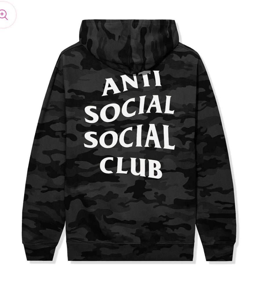 Anti Social Social Club Mind Games Hoodie(Black Camo)