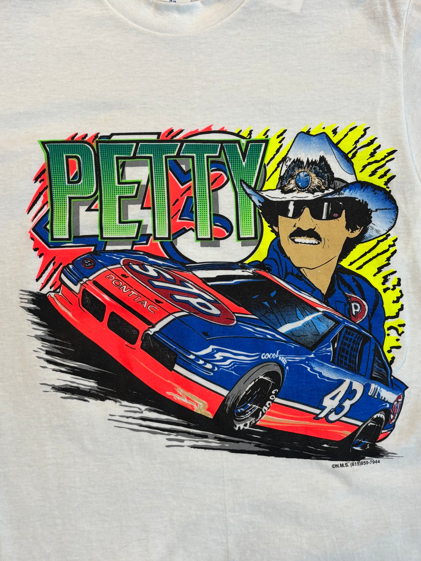 Rare Vintage 80s Richard Petty NASCAR #43 Tee