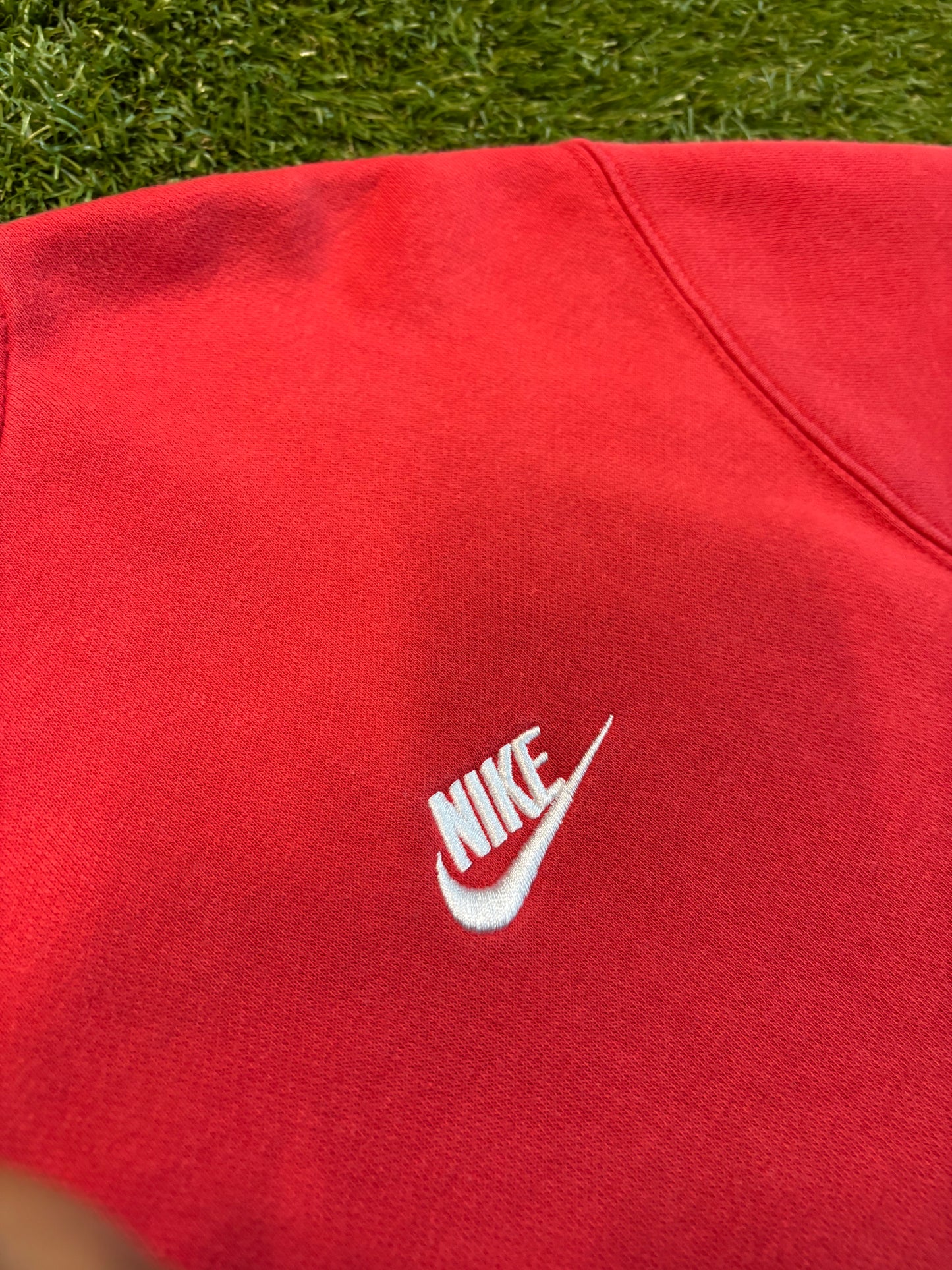 Y2K Plain Red Nike Crewneck