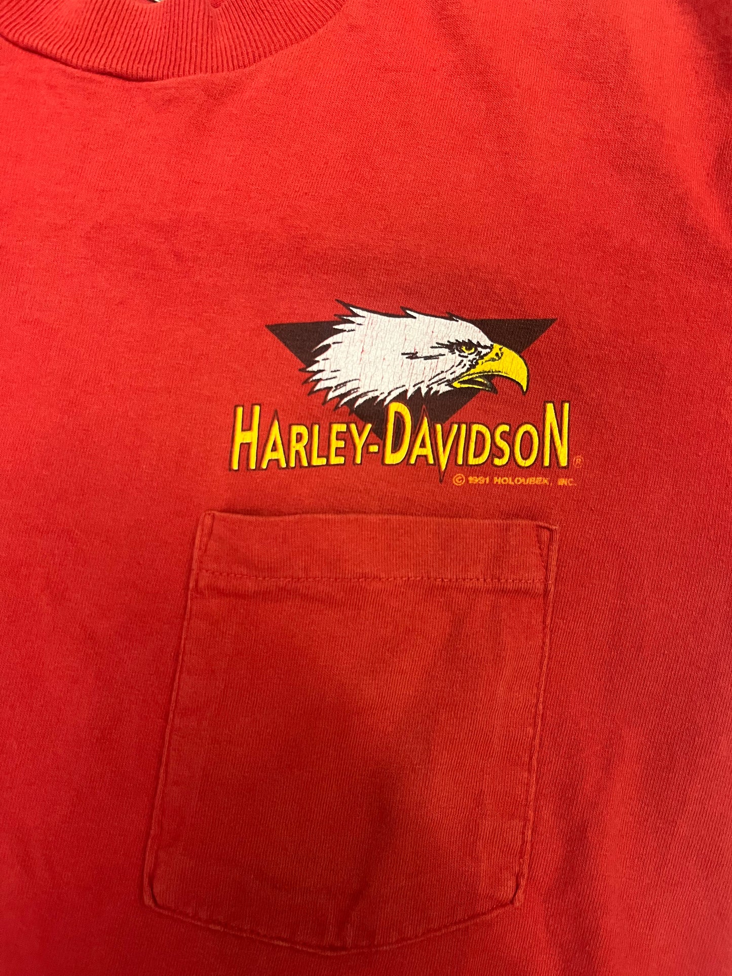 Vintage 1991 Harley Davidson Pocket Tee