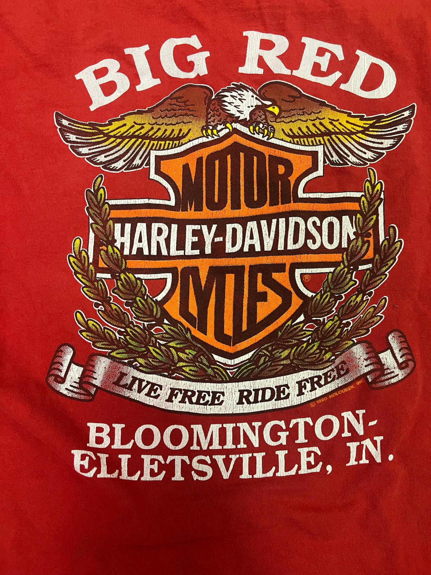 Vintage 1991 Harley Davidson Pocket Tee