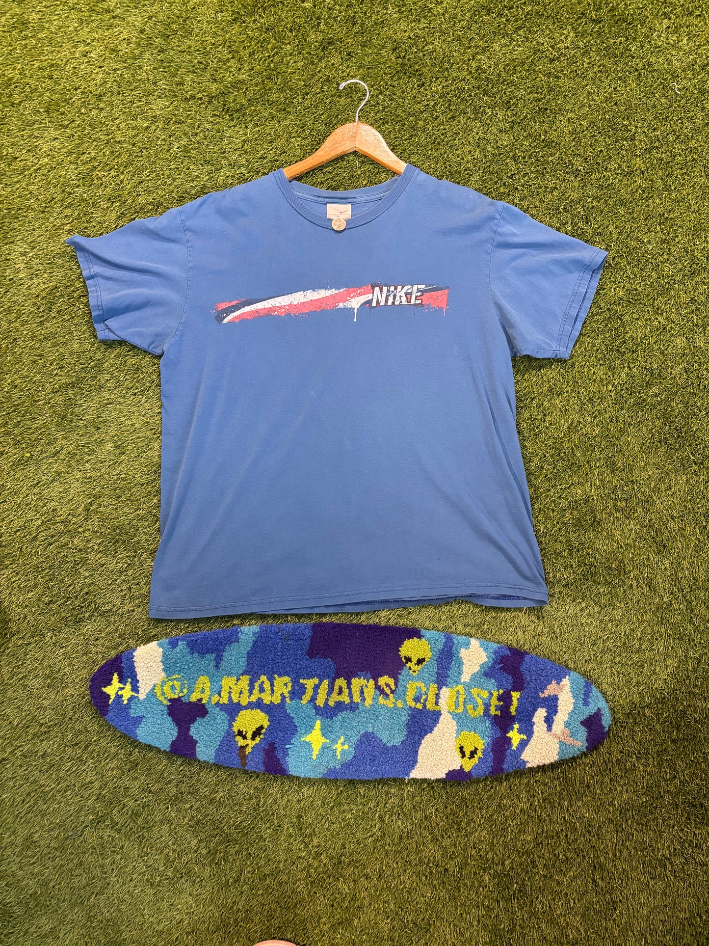 Vintage 90s Nike Flag Stripe Tee