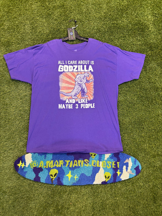 Vintage Printed GodZilla Tee