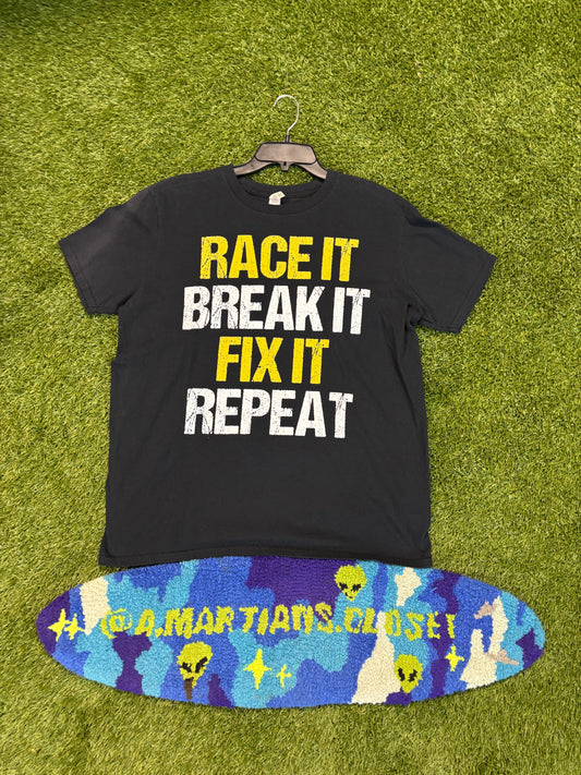 Race It Break It Fix It Repeat Tee