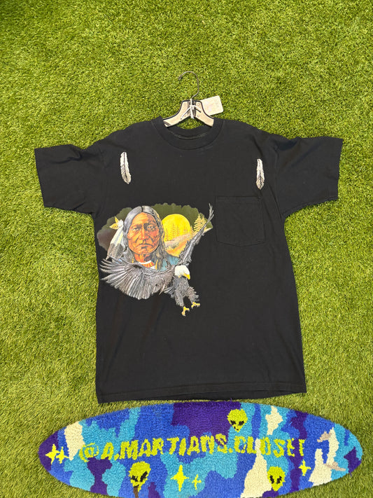 Vintage Native American Side Graphic Tee