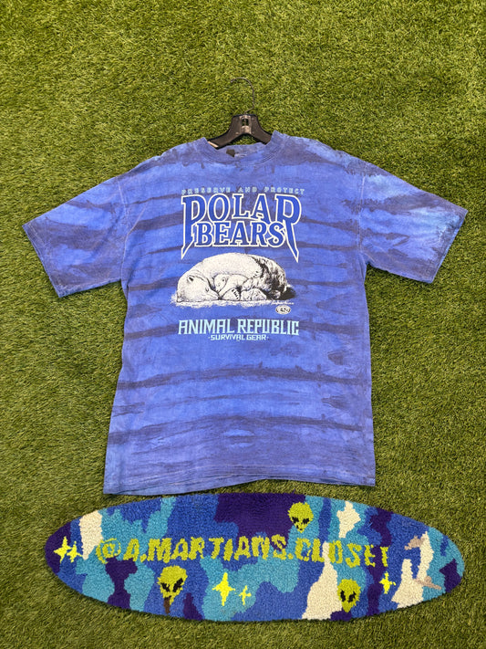 Vintage 1991 Polar Bear Animal Republic Service Gear Tee