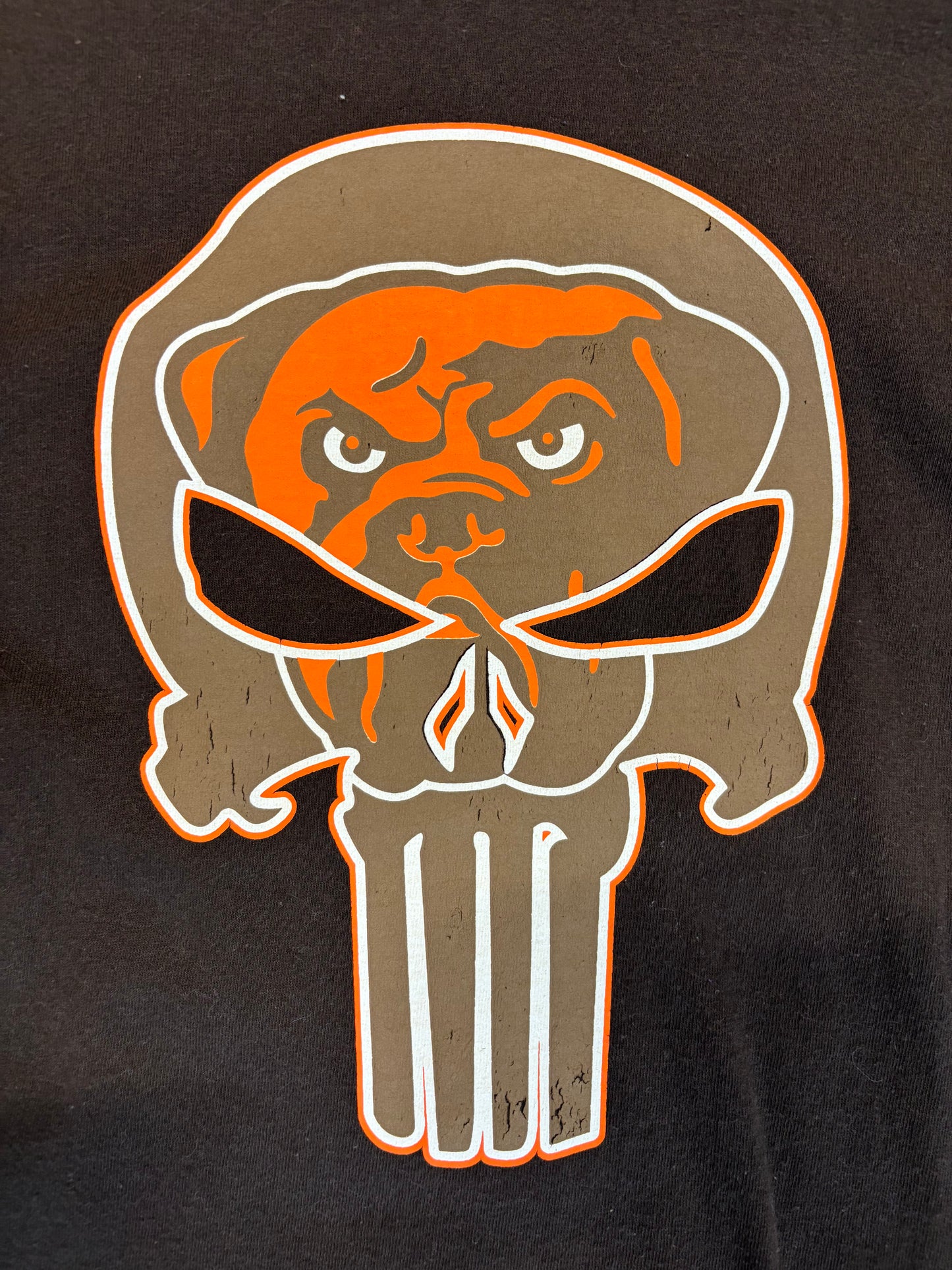 Gildan Browns Bulldog Skull Tee