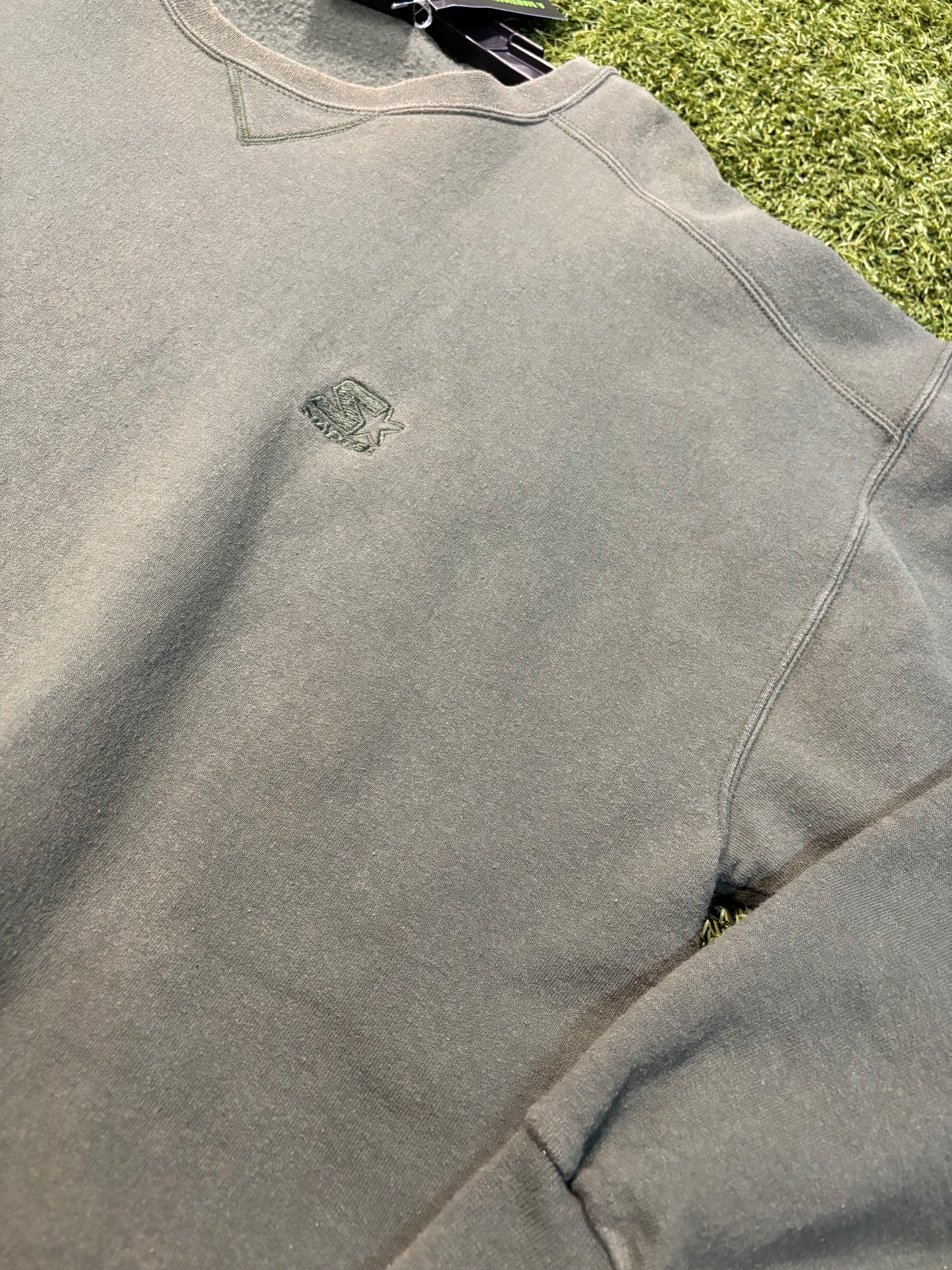 Vintage Oversized Starter Green Crewneck