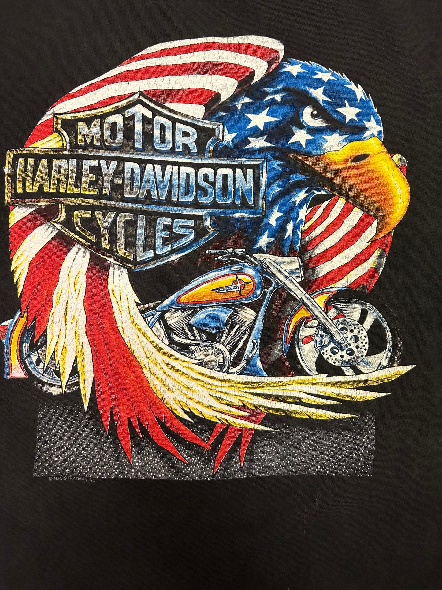 Vintage 1993 Harley Davidson Pacific Honolulu Hawaii Tee