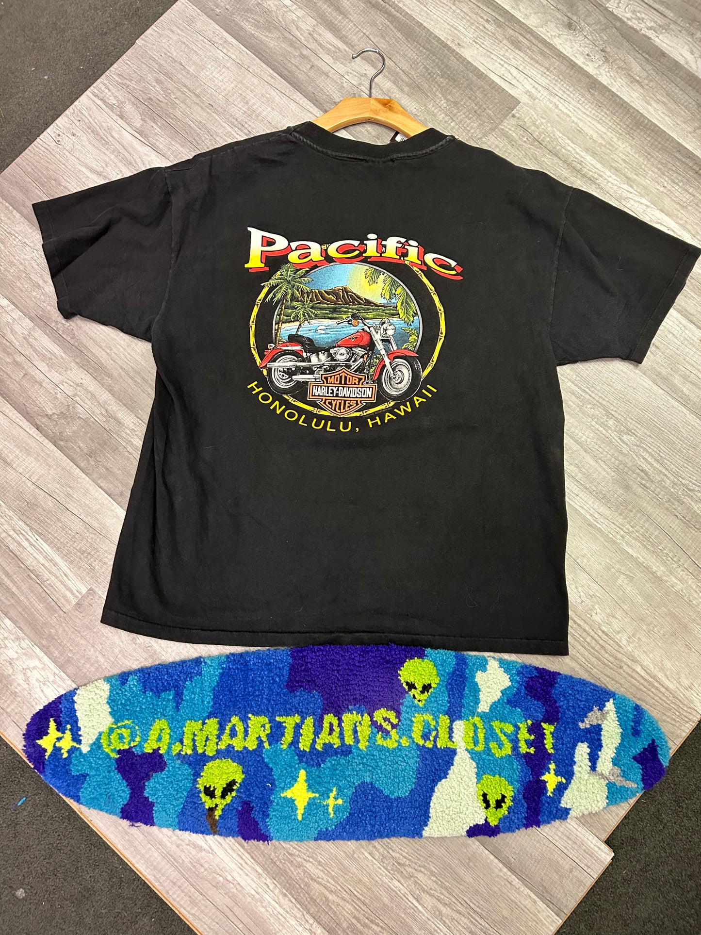 Vintage 1993 Harley Davidson Pacific Honolulu Hawaii Tee