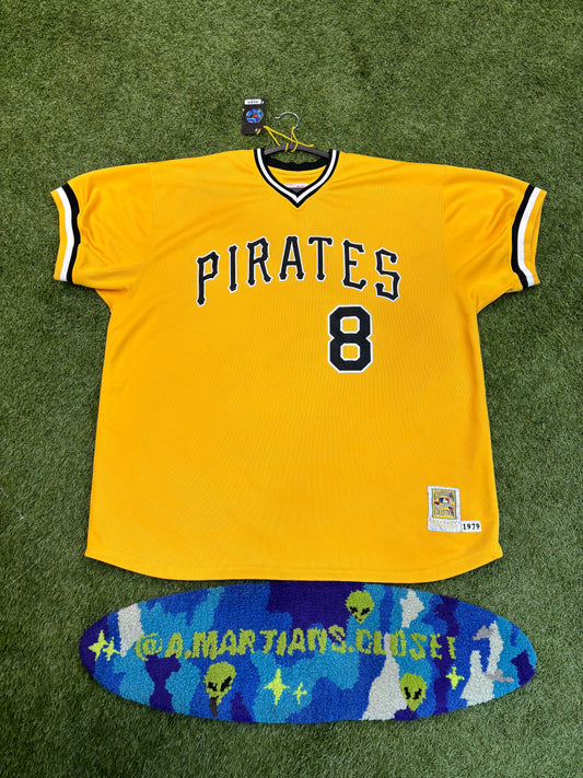 VINTAGE MITCHELL & NESS PITTSBURGH PIRATES COOPERSTOWN COLLECTION 1979 STARGELL #8 JERSEY