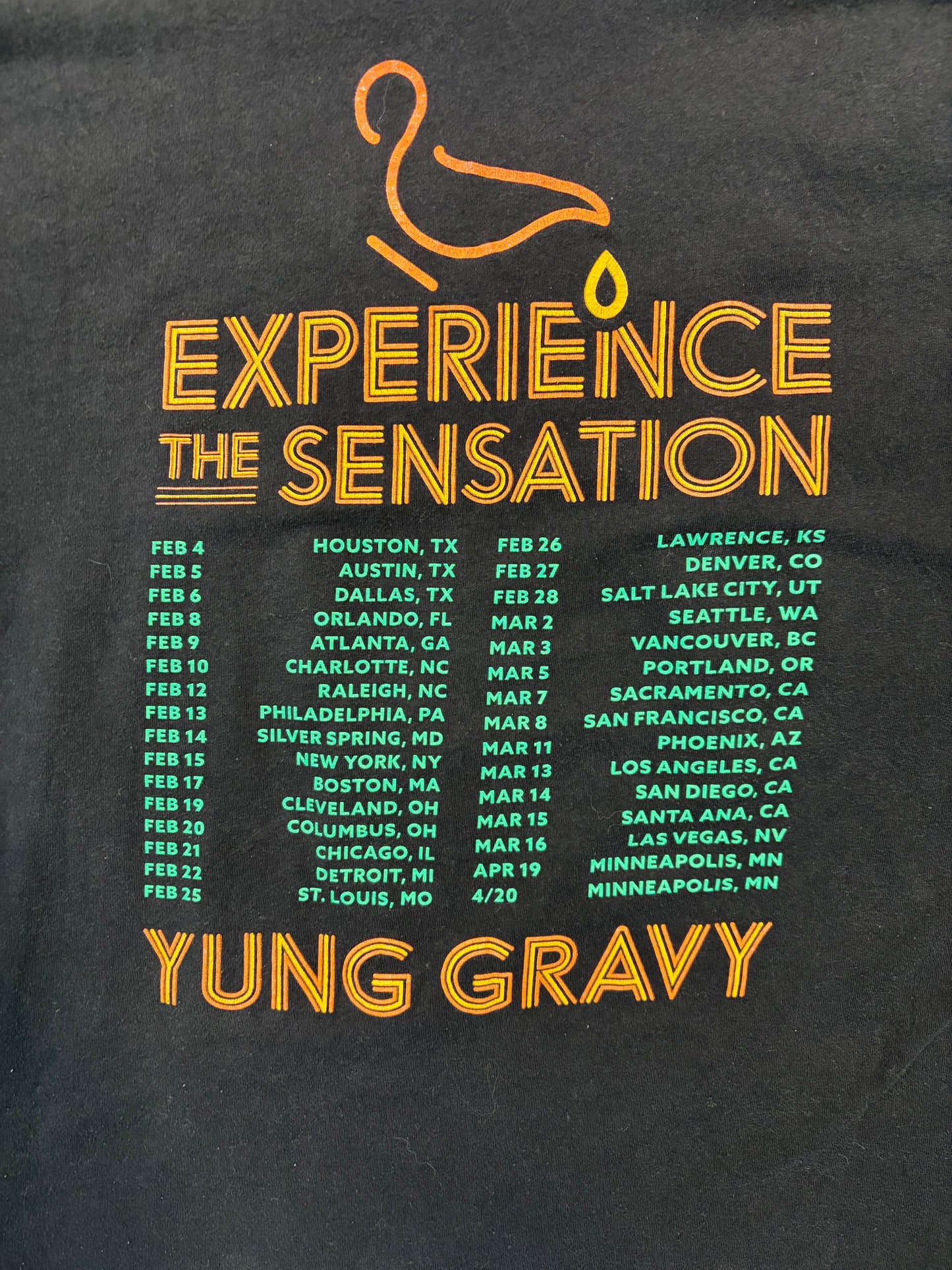 New Age Yung Gravy CRUSH Gravy Tour Tee