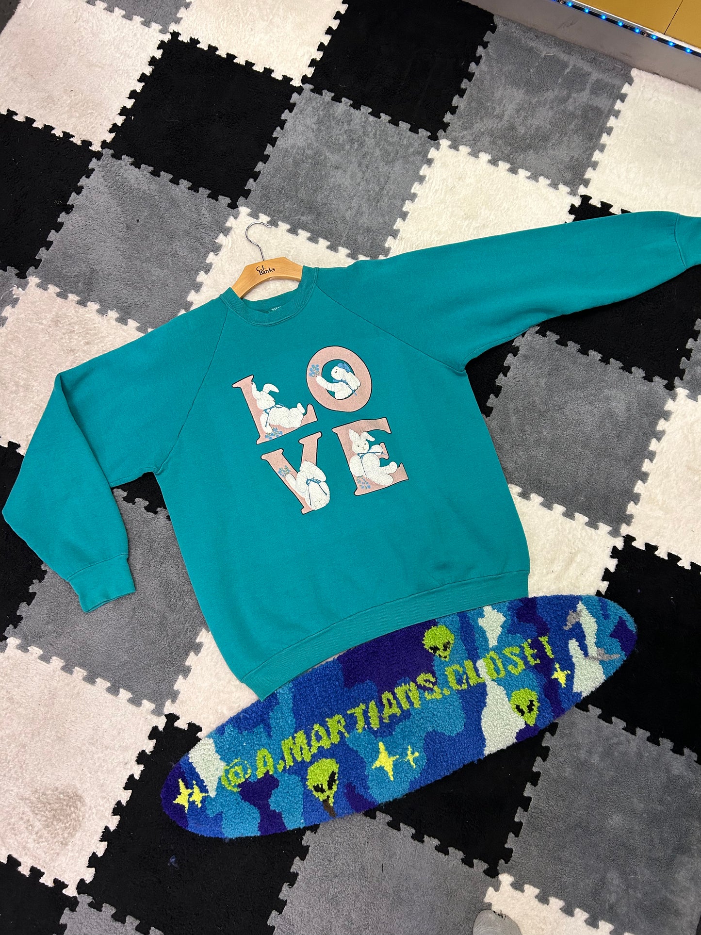 Vintage L.O.V.E Rabbit Crewneck