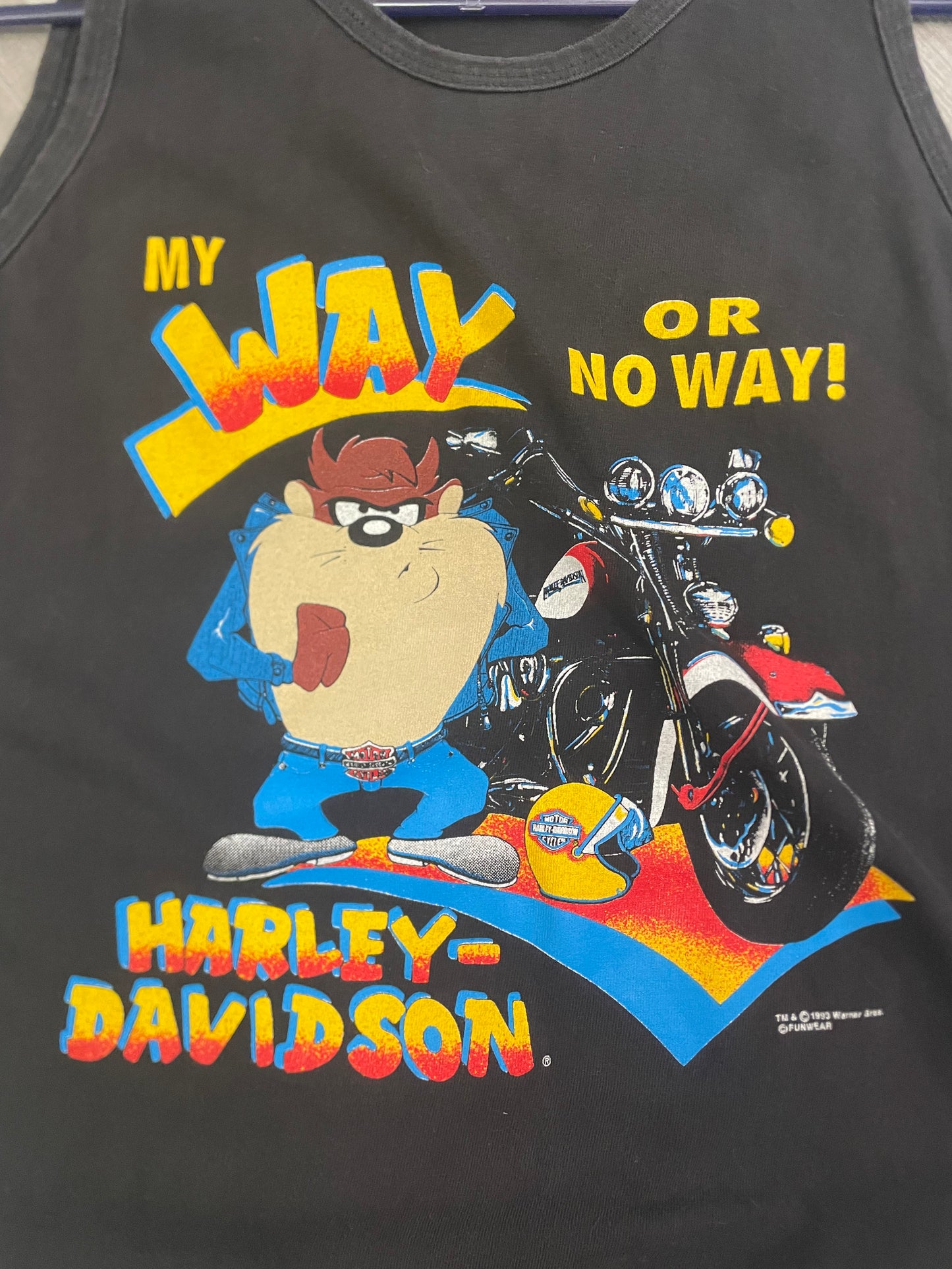 Vintage Harley Davidson Tasmanian Devil Tank