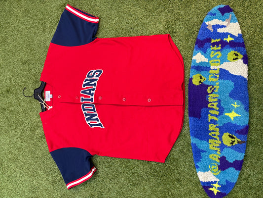 Vintage Red Cleveland Indians Starter Jersey
