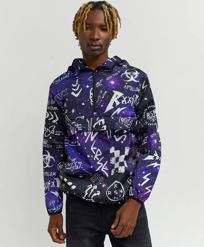 Galaxy Print Anorak