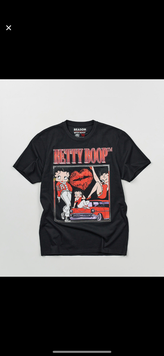 Betty Boop Box Print Tee