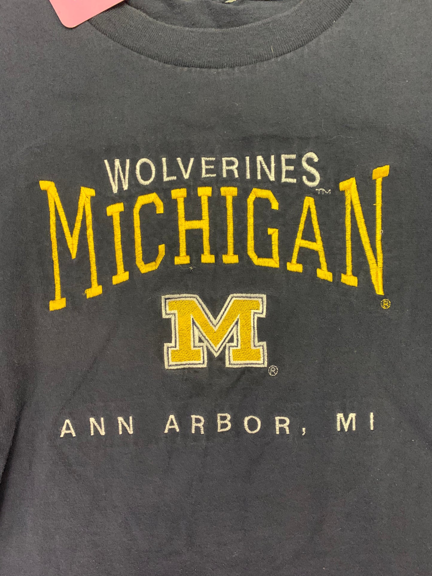 Vintage Michigan Wolverines Ann Arbor Embroidered Tee