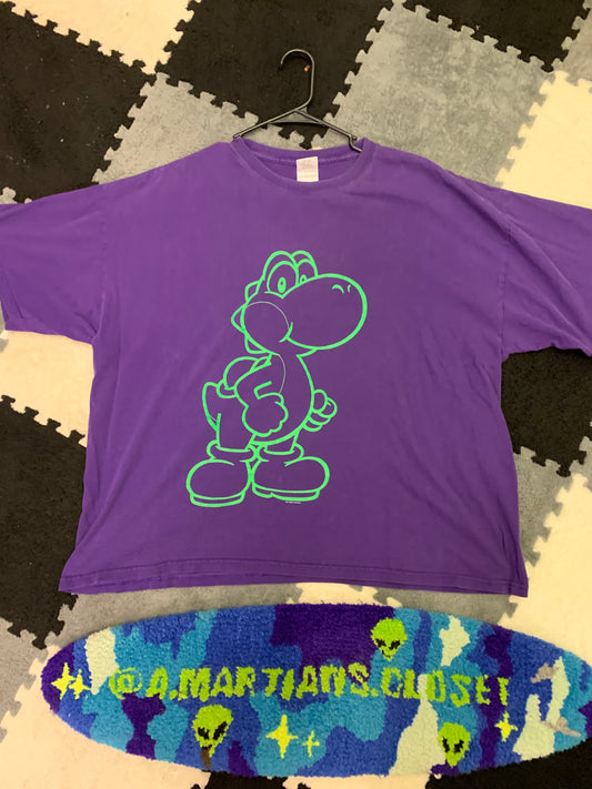 Y2K YOSHI TEE PURPLE GREEN